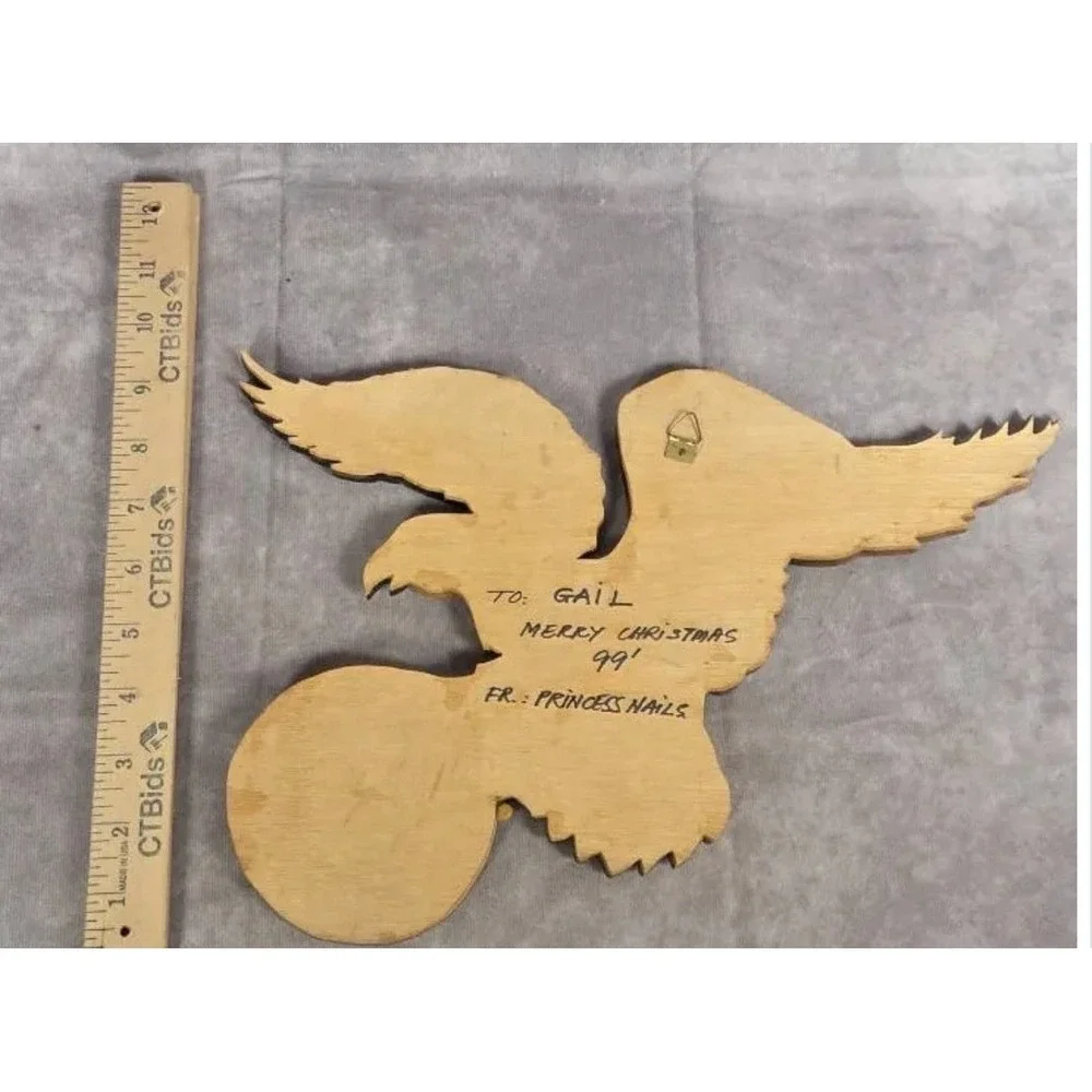 Landing Eagle Intarsia wood wall hanging hand crafted home decor‎ 13